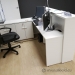 White Reception L-Suite Desk with Transaction Counter